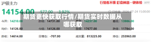期货更快获取行情/期货实时数据从哪获取