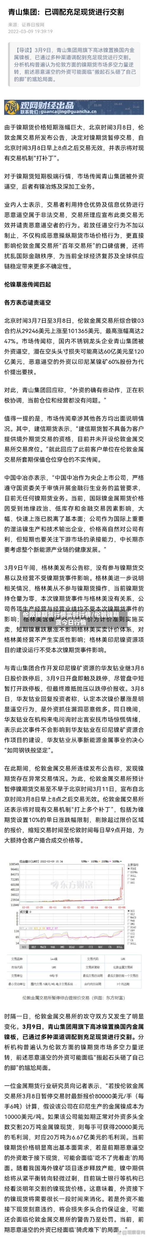 伦敦镍期货行情实时行情/伦敦镍期货今日行情-第2张图片