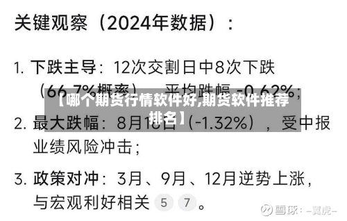 【哪个期货行情软件好,期货软件推荐排名】