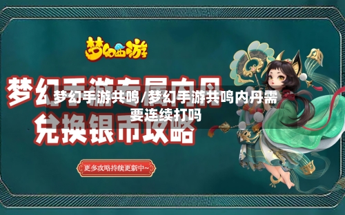 梦幻手游共鸣/梦幻手游共鸣内丹需要连续打吗