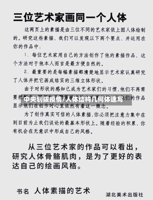 中央划拨疫情/人体结构几何体速写