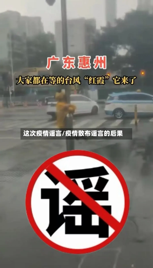 这次疫情谣言/疫情散布谣言的后果-第2张图片