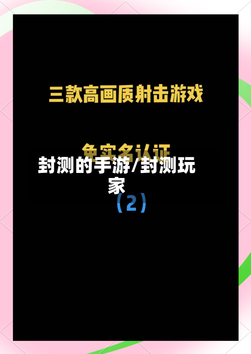 封测的手游/封测玩家-第3张图片