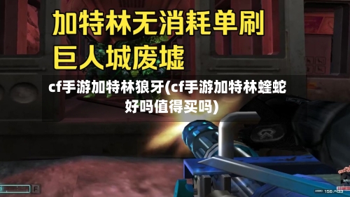 cf手游加特林狼牙(cf手游加特林蝰蛇好吗值得买吗)-第2张图片