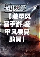 【装甲风暴手游,装甲风暴夏鹏昊】-第2张图片