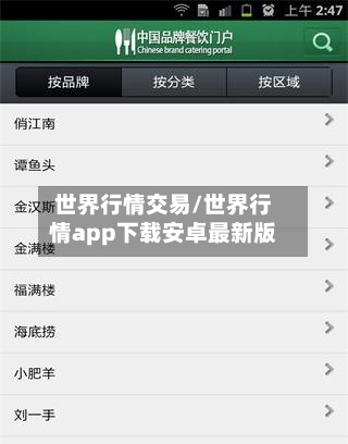 世界行情交易/世界行情app下载安卓最新版