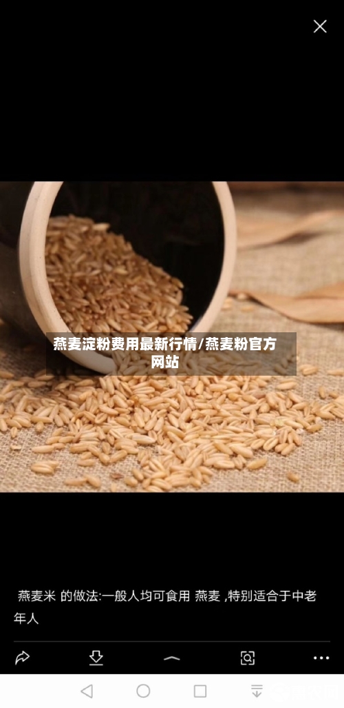 燕麦淀粉费用最新行情/燕麦粉官方网站