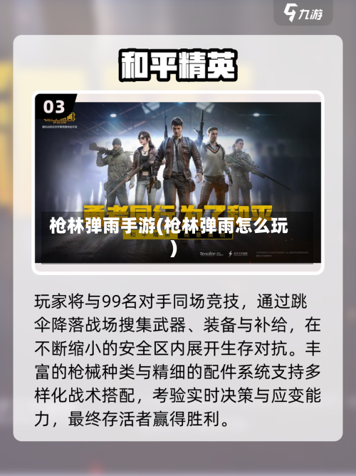 枪林弹雨手游(枪林弹雨怎么玩)-第2张图片