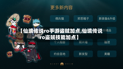 【仙境传说ro手游盗贼加点,仙境传说ro盗贼技能加点】-第2张图片