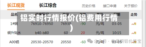 铝实时行情报价(铝费用行情)-第2张图片