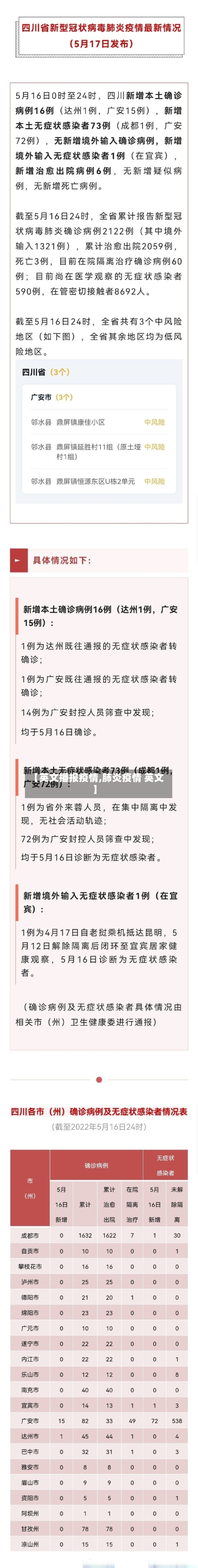 【英文播报疫情,肺炎疫情 英文】