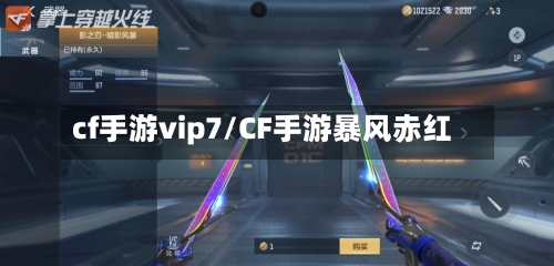 cf手游vip7/CF手游暴风赤红-第3张图片