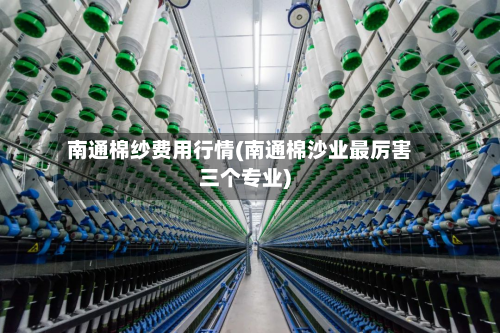 南通棉纱费用行情(南通棉沙业最厉害三个专业)-第2张图片
