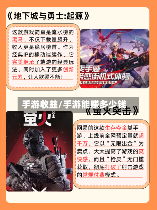 手游收益/手游能赚多少钱