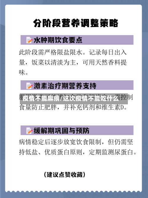 疫情不能麻痹/这次疫情不能吃什么