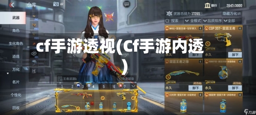 cf手游透视(Cf手游内透)-第2张图片