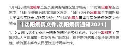 【沈阳疫情文件,沈阳疫情通知2021】-第3张图片