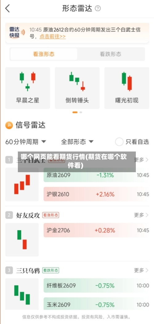 哪个网页能看期货行情(期货在哪个软件看)-第3张图片