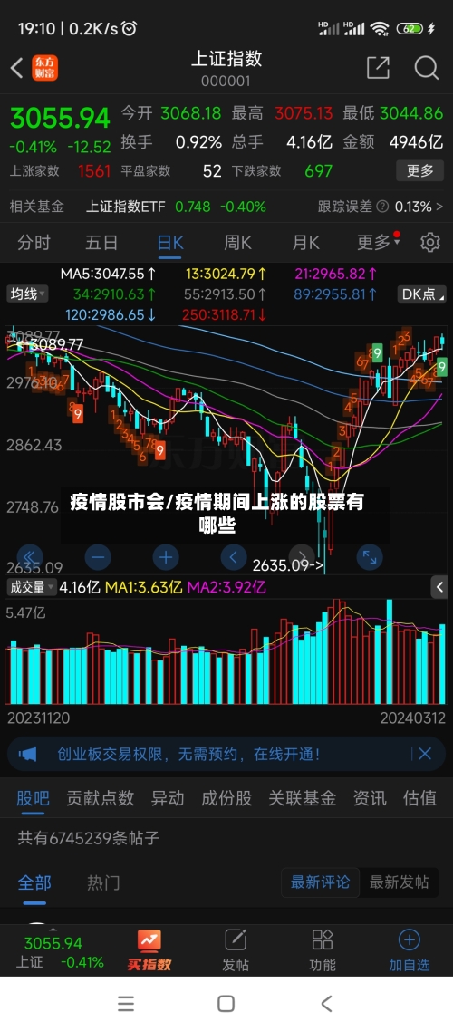 疫情股市会/疫情期间上涨的股票有哪些