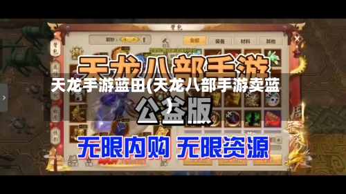 天龙手游蓝田(天龙八部手游卖蓝)-第2张图片