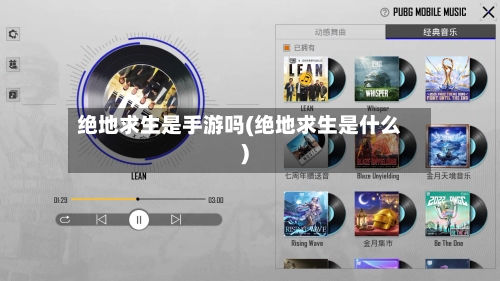 绝地求生是手游吗(绝地求生是什么)