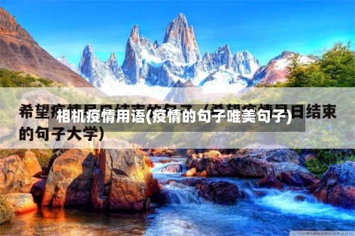 相机疫情用语(疫情的句子唯美句子)
