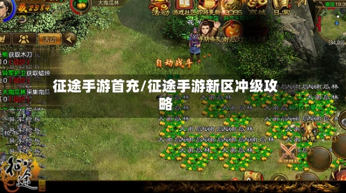 征途手游首充/征途手游新区冲级攻略-第2张图片