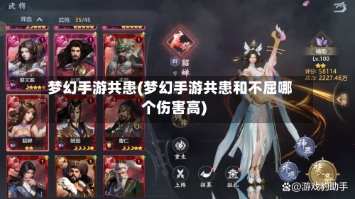 梦幻手游共患(梦幻手游共患和不屈哪个伤害高)-第2张图片