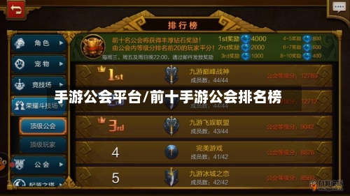 手游公会平台/前十手游公会排名榜-第2张图片
