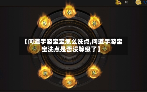 【问道手游宝宝怎么洗点,问道手游宝宝洗点是否没等级了】