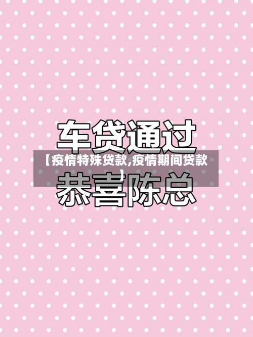 【疫情特殊贷款,疫情期间贷款】-第3张图片