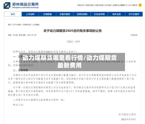 动力煤期货哪里看行情/动力煤期货最新费用