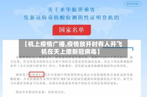 【机上疫情广播,疫情放开时有人开飞机在天上撒新冠病毒】-第2张图片