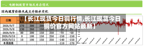 【长江现货今日铜行情,长江现货今日铜价官方网站最新】
