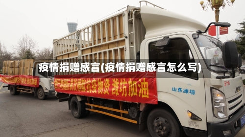 疫情捐赠感言(疫情捐赠感言怎么写)