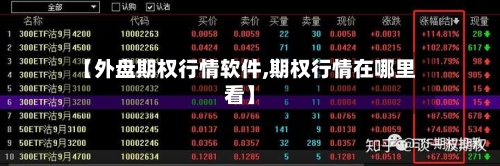 【外盘期权行情软件,期权行情在哪里看】-第3张图片