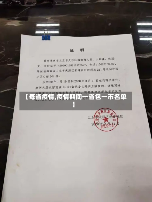 【每省疫情,疫情期间一省包一市名单】