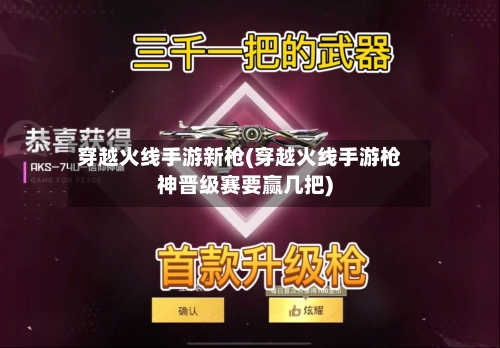 穿越火线手游新枪(穿越火线手游枪神晋级赛要赢几把)