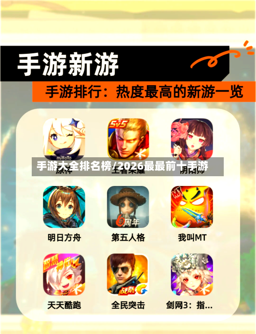 手游大全排名榜/2026最最前十手游-第2张图片