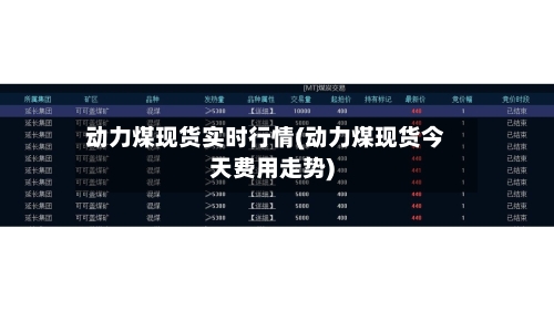 动力煤现货实时行情(动力煤现货今天费用走势)-第2张图片