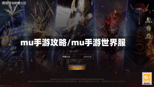 mu手游攻略/mu手游世界服-第3张图片