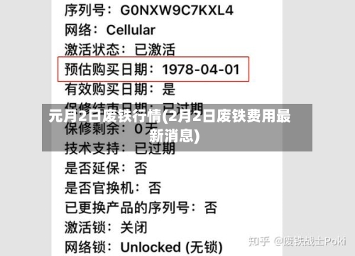 元月2日废铁行情(2月2日废铁费用最新消息)-第2张图片