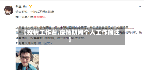 【疫情工作着,疫情期间个人工作简述】
